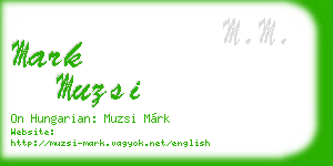 mark muzsi business card